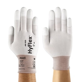 Ansell 11-600 Hyflex Pu Palm Coat Knit Wrist Glove (3121A)Cut A White - Indigo Supplies Ltd