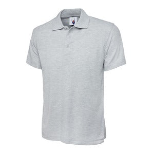 UC101 Classic Mediumweight (220 GSM) Polo Shirt Heather Grey - Indigo Supplies Ltd