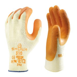Showa 310 Latex Builders Grip Glove Orange - Indigo Supplies Ltd