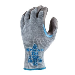 Showa 330 Re-Grip Double Palm Coated Latex Glove Grey (Pair) - Indigo Supplies Ltd