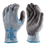 Showa 330 Re-Grip Double Palm Coated Latex Glove Grey (Pair) - Indigo Supplies Ltd