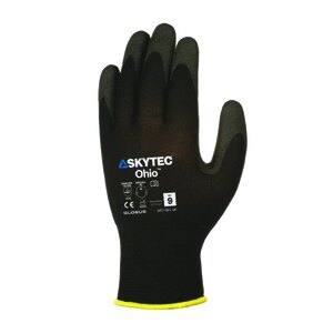 Skytec Ohio Nitrile Foam Coated Glove Black (Pair) - Indigo Supplies Ltd