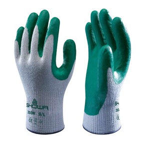 Showa 350R Nitrile Coated Glove Green (Pair) - Indigo Supplies Ltd