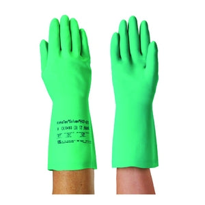 Ansell 37-675 Solvex Classic Nitrile Gauntlet Green 330MM - Indigo Supplies Ltd