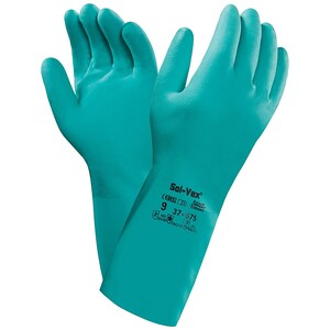 Ansell 37-675 Solvex Classic Nitrile Gauntlet Green 330MM - Indigo Supplies Ltd