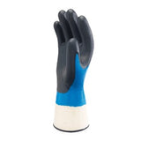 Showa 377 Nitrile Foam Palm Coated Glove Blue (Pair) - Indigo Supplies Ltd