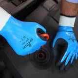 Showa 377 Nitrile Foam Palm Coated Glove Blue (Pair) - Indigo Supplies Ltd
