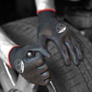 Matrix P Grip PU Coated Nylon Glove Black - Indigo Supplies Ltd