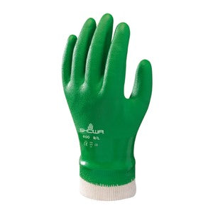 Showa 600 PVC Coated Glove Green (Pair) - Indigo Supplies Ltd