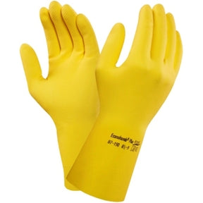 Ansell 87-190 Econohand Natural Rubber Latex Glove Yellow - Indigo Supplies Ltd