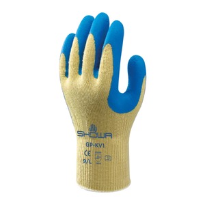 Showa GP-KV1 Kevlar Grip Cut Level C Glove Yellow Blue (Pair) - Indigo Supplies Ltd