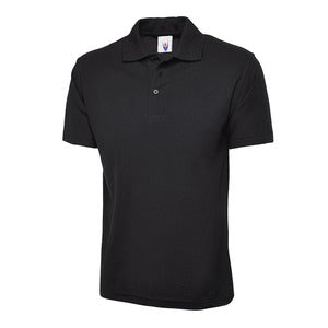 UC101 Classic Mediumweight (220 GSM) Polo Shirt Black - Indigo Supplies Ltd