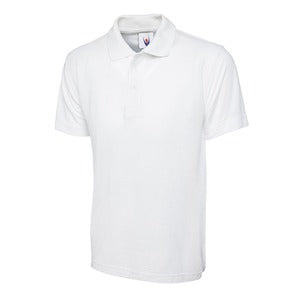 UC101 Classic Mediumweight (220 GSM) Polo Shirt White - Indigo Supplies Ltd