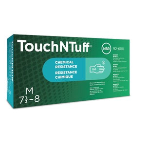 Ansell 92-600 Touch N Tuff Nitrile Disposable Gloves Powder Free Green - Indigo Supplies Ltd