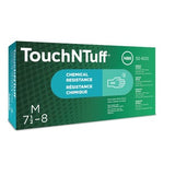 Ansell 92-600 Touch N Tuff Nitrile Disposable Gloves Powder Free Green - Indigo Supplies Ltd