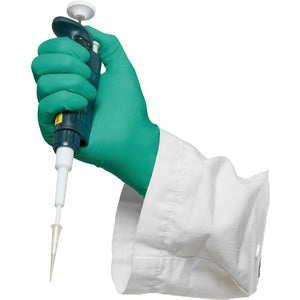 Ansell 92-500 Touch N Tuff Nitrile Disposable Gloves Lightly Powdered Green - Indigo Supplies Ltd