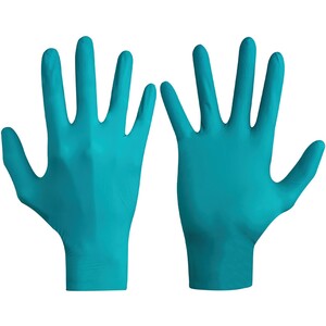 Ansell 92-500 Touch N Tuff Nitrile Disposable Gloves Lightly Powdered Green - Indigo Supplies Ltd