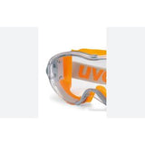 Uvex Ultrasonic Anti-mist and Scratch Resistant Clear Lens Orange/Grey Goggle - Indigo Supplies Ltd