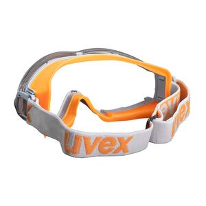 Uvex Ultrasonic Anti-mist and Scratch Resistant Clear Lens Orange/Grey Goggle - Indigo Supplies Ltd