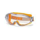 Uvex Ultrasonic Anti-mist and Scratch Resistant Clear Lens Orange/Grey Goggle - Indigo Supplies Ltd
