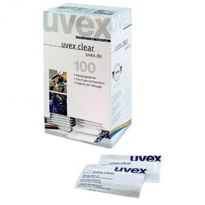 Uvex Moist Lens Cleaning Towelettes - (Box 100) - Indigo Supplies Ltd