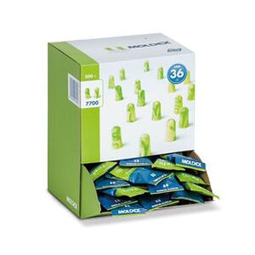 Moldex Pura-fit Foam Ear Plugs SNR 36 (Box 200) - Indigo Supplies Ltd
