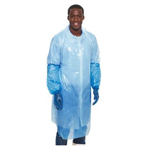 Catersafe Disposable Apron Blue 42x27" (Pack 100) - Indigo Supplies Ltd