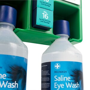 Reliance Medical 906 Eyewash Station c/w 2 Bottles & Mirror - Indigo Supplies Ltd