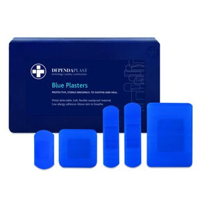 Dependaplast Assorted Plaster Kits Detectable Blue (Waterproof) - Indigo Supplies Ltd