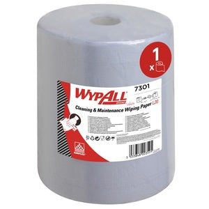7301 Wypall L30 Extra+ Wipers Large Roll Blue 500 Sheet - Indigo Supplies Ltd