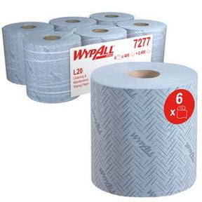 7277 Wypall L20 Essential Wipers Blue 400 Sheet (Case 6) - Indigo Supplies Ltd
