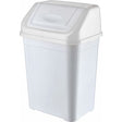 Swing Top Bin White 50 LItre - Indigo Supplies Ltd
