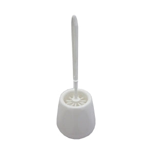 Toilet Brush & Holder White - Indigo Supplies Ltd
