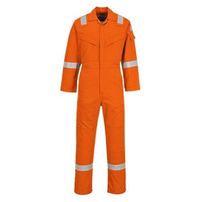 High Visibility Flame Retardant Coverall Orange - Indigo Supplies Ltd