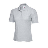 UC106 Ladies Pique Poloshirt 220GSM Heather Grey - Indigo Supplies Ltd