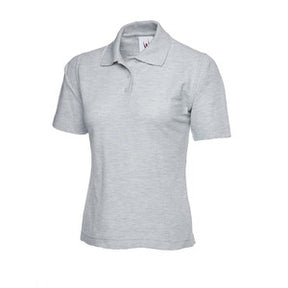 UC106 Ladies Pique Poloshirt 220GSM Heather Grey - Indigo Supplies Ltd