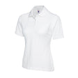 Uneek UC106 Ladies Pique Polo Shirt White - Indigo Supplies Ltd