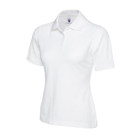 Uneek UC106 Ladies Pique Polo Shirt White - Indigo Supplies Ltd