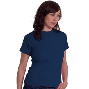 UC303 Navy Ladies Crewneck T-Shirt - Indigo Supplies Ltd