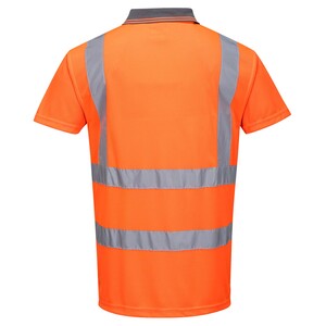 RT22 High Visibility Short Sleeve Polo Shirt Orange - Indigo Supplies Ltd
