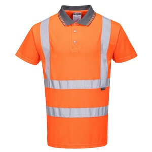 RT22 High Visibility Short Sleeve Polo Shirt Orange - Indigo Supplies Ltd