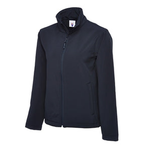 UC612 Classic Full Zip Soft Shell Jacket Navy - Indigo Supplies Ltd