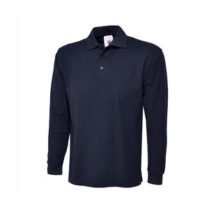 UC113 Long Sleeve Mediumweight Polo Shirt Navy Sizes 3XL-4XL - Indigo Supplies Ltd