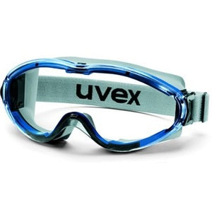 Uvex Ultrasonic Supravision Panoramic Lens Shape Blue/Grey Goggles - Indigo Supplies Ltd
