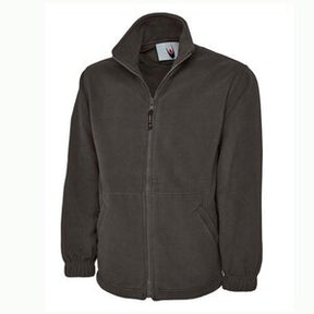 UC601 Premium Heavy Duty Fleece Jacket 380GSM Charcoal Grey 3XL-4XL - Indigo Supplies Ltd