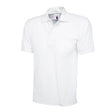 UC102 Classic Heavyweight (250 GSM) Polo Shirt White - Indigo Supplies Ltd