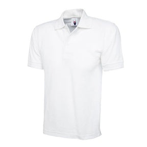 UC102 Classic Heavyweight (250 GSM) Polo Shirt White - Indigo Supplies Ltd