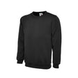 UC203 Mediumweight Sweatshirt Black - Indigo Supplies Ltd