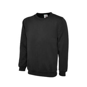 UC203 Mediumweight Sweatshirt Black - Indigo Supplies Ltd