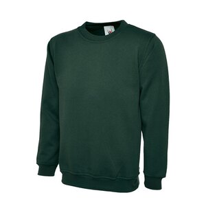 UC203 Sweatshirt 50:50 Polycotton 300GSM Classic Bottle Green - Indigo Supplies Ltd